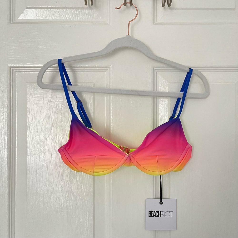 NEW Beach Riot Hyper Ocean Sunset Bikini Set - Picture 3 of 14